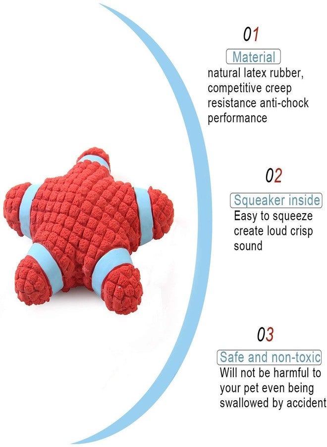 Pups&Pets Dog Star Toy Eetoys Latex Squeaky Star Toy for Dog Latex Squeaky (Medium).. - Image 5